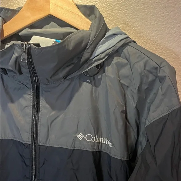 Columbia Men’s Packable Rain Jacket OmniShield Size XL black and gray - Picture 3 of 11